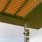 close-up of an awning with sunlight peeking through