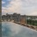 Rooftop swimming pool at austin apartment complex